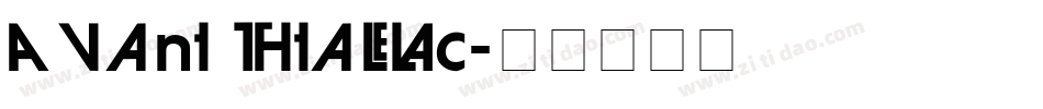 Avant Italic字体转换